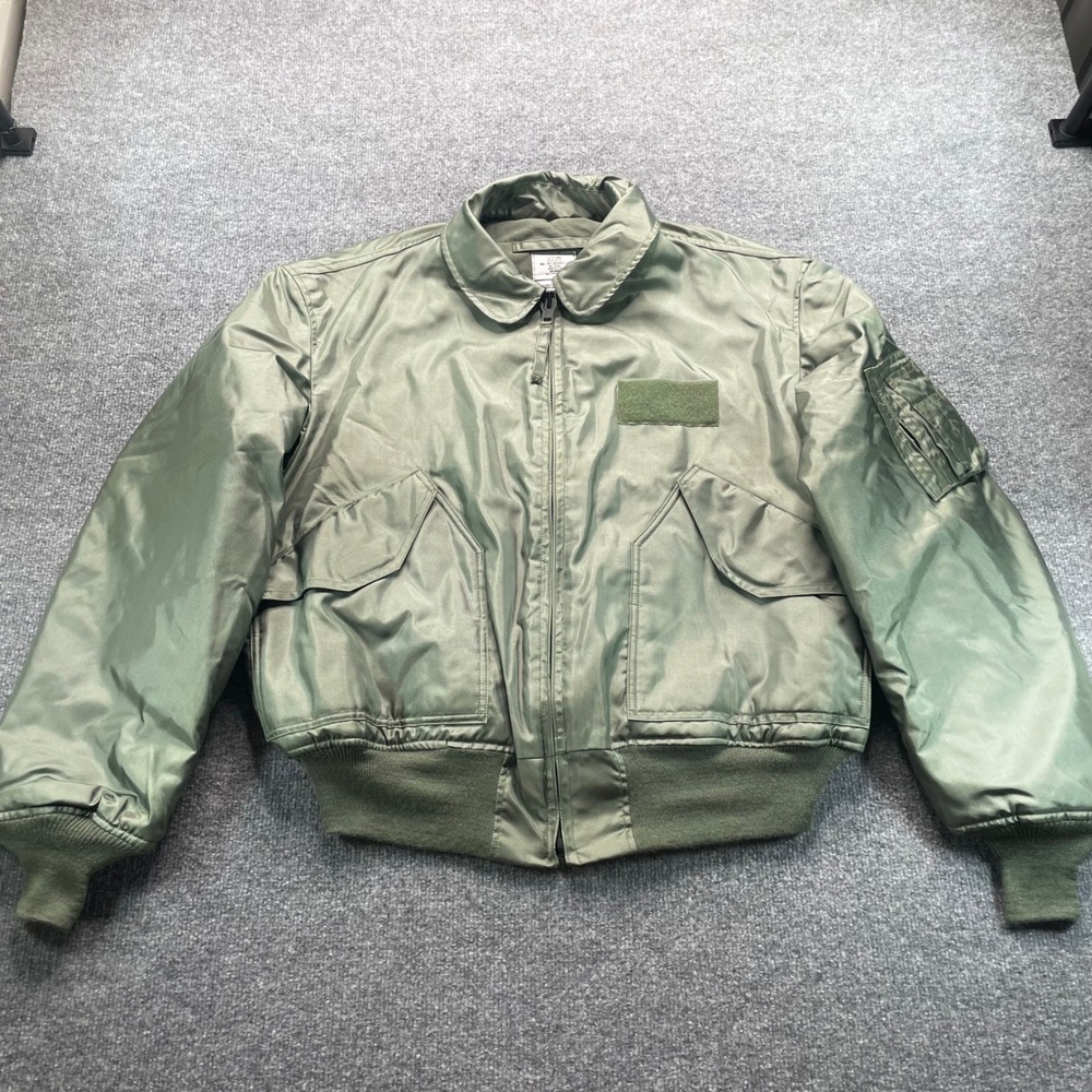 Valley Apparel Flight Jacket Mens XL Green CWU-45/P Military Aramid Bomber